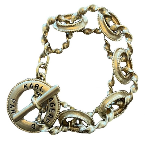 Vintage Karl Lagerfeld(Not Chanel) Toggle Bracelet - Picture 2 of 5